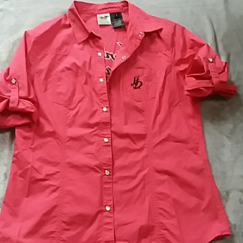 Harley-Davidson snap down blouse
